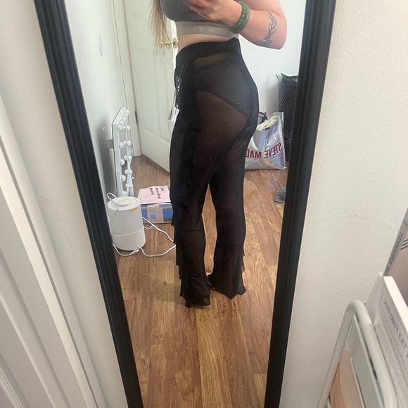 Sheer Ruffle Pants🖤🖤 - Picture 2 of 8